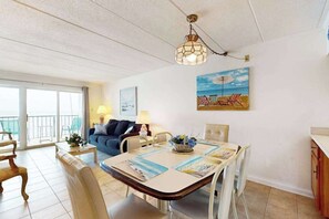 Dining - Breezy Beachfront Condo w/Balcony, A/C and Fast WiFi (Ocean City)