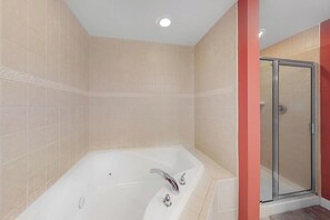 Shower, towels - Air-Conditioned Condo on the Ocean Block w/ Balcony, WiFi, W/D, Shared Pool (Ocean City)
