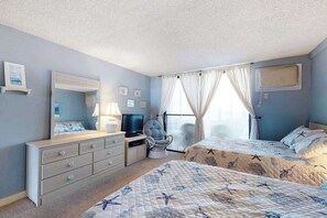 2 bedrooms, Internet, bed sheets - Beachfront condo with balcony, W/D, & outdoor pool (Ocean City)