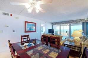 Dining - Fantastic oceanfront condo with indoor pool, amazing views, & washer/dryer (Ocean City)