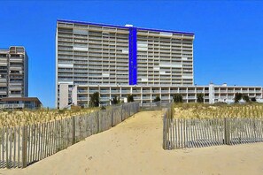 Exterior - Recently renovated oceanfront condo with balcony, A/C, WiFi, pools, & sauna (Ocean City)