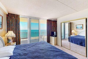 2 bedrooms, Internet, bed sheets - Beachfront Condo with balcony, views, shared pools, gym, & sauna (Ocean City)