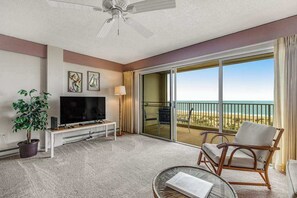 TV, DVD player, offices - Roomy and Comfortable Oceanfront Condo w/Shared Pool, Balcony, Elevator (Ocean City)