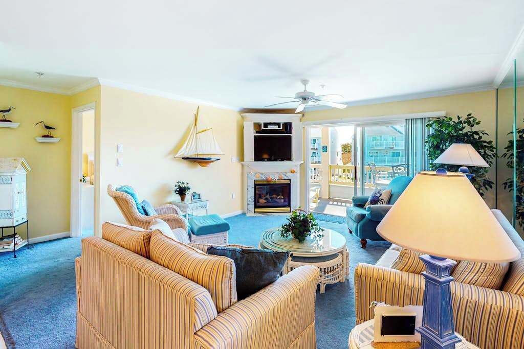 TV, fireplace, DVD player, offices
