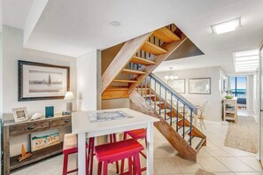 Dining - 22nd-Floor Oceanfront Gem with Three Balconies, W/D, AC, and Shared Heated Pool (Ocean City)