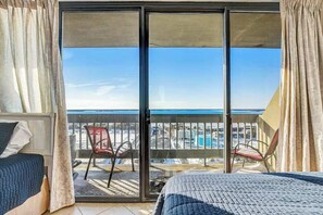 Iron/ironing board, WiFi, bed sheets - 22nd-Floor Oceanfront Gem with Three Balconies, W/D, AC, and Shared Heated Pool (Ocean City)