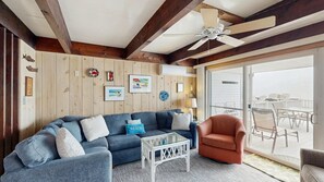TV, DVD player, offices - Oceanfront Townhome w/ Multi-Level Decks, Great View, W/D & Beach Access (Ocean City)