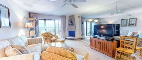 TV, DVD player, offices