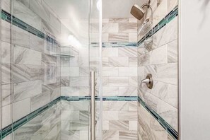Shower, hair dryer, towels - Ideal Ocean City escape with beach access, ocean views, balcony & pool access (Ocean City)