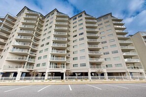 Exterior - Ocean & Bay View Condo with Balcony, Central AC, WiFi & Community Pool/Gym (Ocean City)
