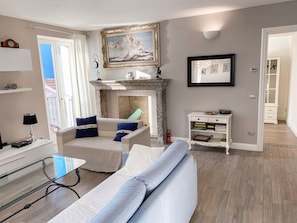 Classic Apartment, Patio, Lake View | Living area - Angela Lake View Apartment (Pognana Lario)