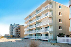Exterior - Remodeled, oceanfront condo with balcony, sunrise views, WiFi & W/D (Ocean City)