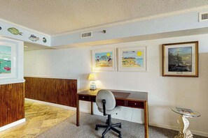 Interior - Spacious, oceanfront condo with balcony, AC, full kitchen & stunning beach views (Ocean City)