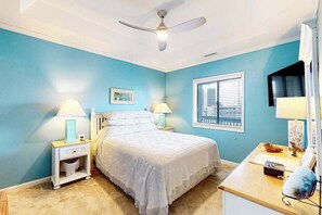 2 bedrooms, iron/ironing board, WiFi, bed sheets - Coastal condo with breathtaking views, balcony, fireplace, & W/D - pool access (Ocean City)