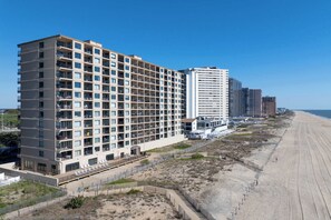 Exterior - Sublime ocean view condo with hot tub, balcony, washer/dryer, & kitchen (Ocean City)