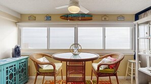 Dining - Stunning oceanfront condo with breathtaking beach views and resort-style pool (Ocean City)