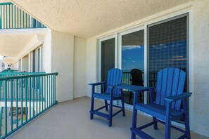 Terrace/patio - NEW! Oceanfront - Towers Grande #1004 (Daytona Beach Shores)