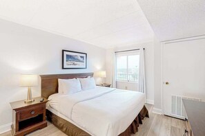 Internet, bed sheets - Breezy beachfront condo with balcony, W/D, hot tub, & full kitchen (Ocean City)