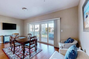 TV, offices - Dog-friendly, water-view townhome with shared pool, patio, grill (West Ocean City)