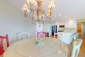 Dining - Waterfront escape with two pools, outdoor shower, balcony, WiFi & central AC (Ocean City)