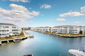 Marina - Sunny Waterfront Condo w/Canal Views, Balcony, Central AC, Shared Pool & Tennis (Ocean City)