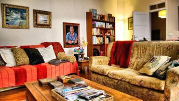 TV, DVD player, stereo