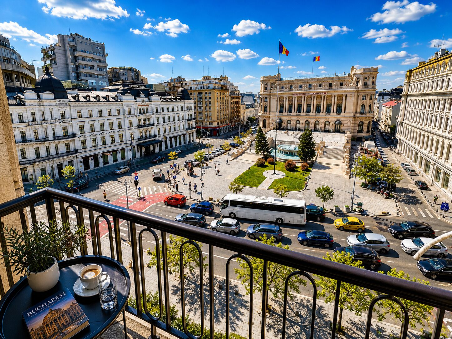 Studio Majestueux, balcon, vue ville | Vue sur la ville