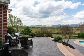 Terrace/patio - Shalom at Shenandoah | Pool, Sauna & Views (Swoope)