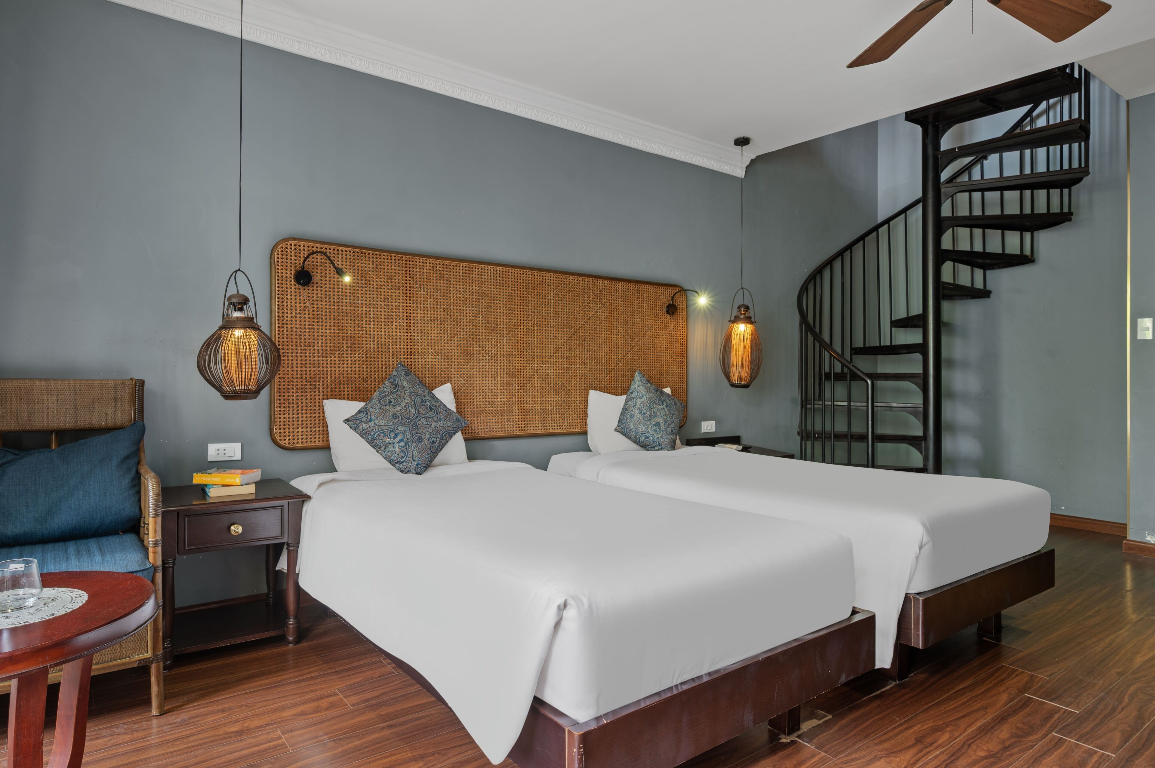 Family Duplex, 2 Bedrooms, Courtyard View | Premium bedding, memory foam beds, free minibar, in-room safe