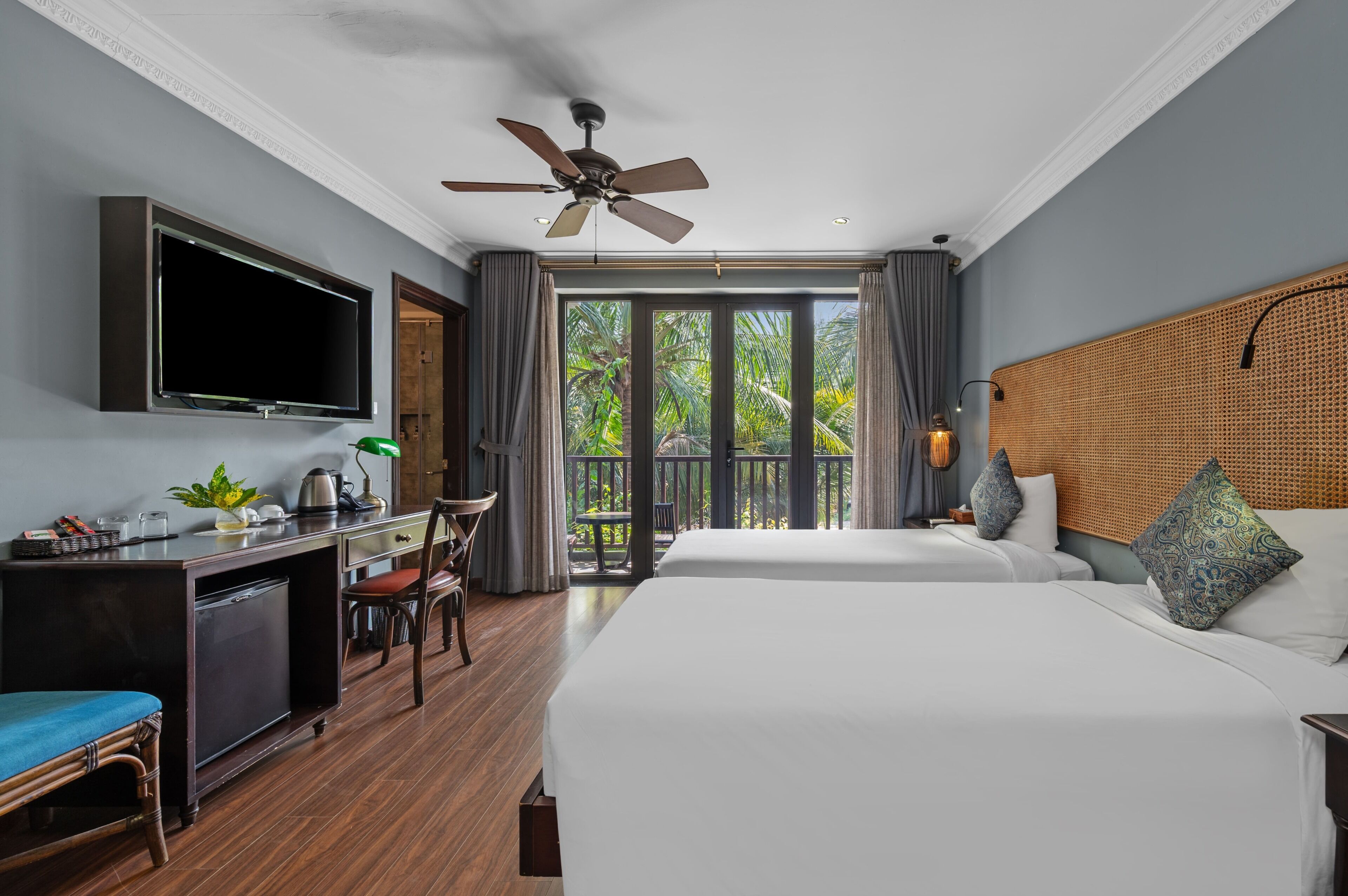 Luxury Double or Twin Room, 1 King Bed, Air conditioning, Garden View | Premium bedding, memory-foam beds, free minibar, in-room safe