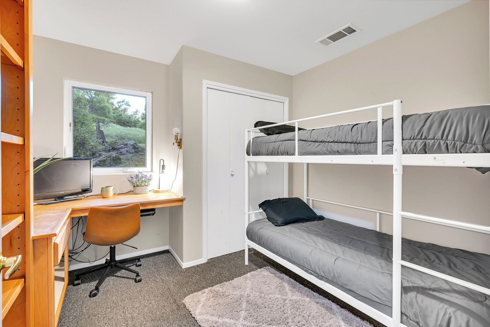 Desk, iron/ironing board, travel crib, free WiFi