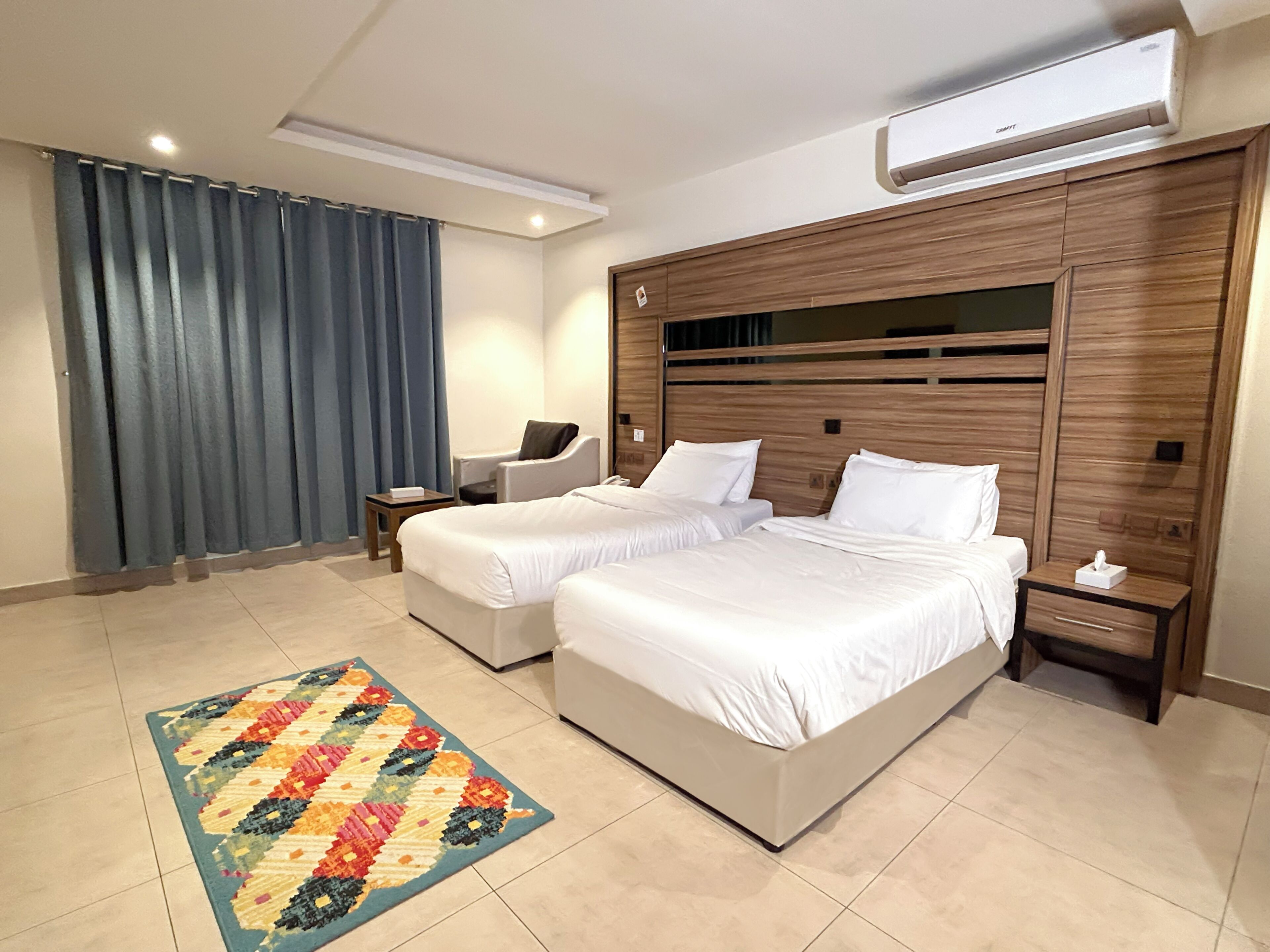 In-room safe, blackout curtains, iron/ironing board, free WiFi