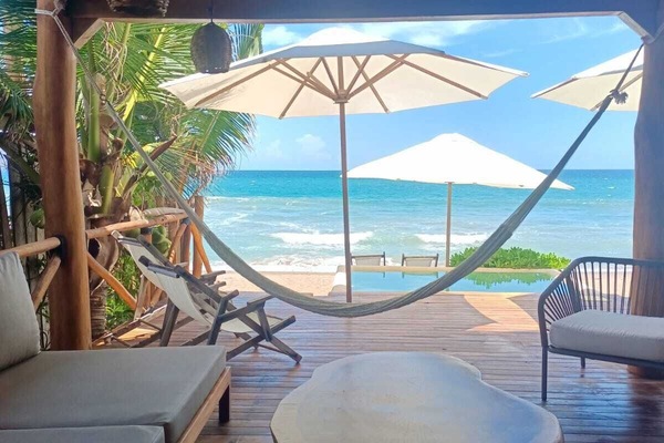 Family Bungalow, Balcony, Beach View | Terrace/patio