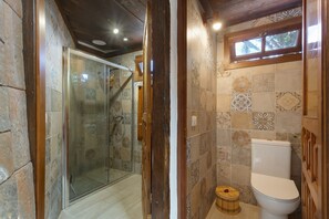 Bathroom - Vacation Home 'Casa Afrikika' with Sea View, Private Terrace and Wi-Fi (Las Cruces)