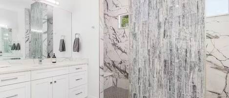 Shower, towels