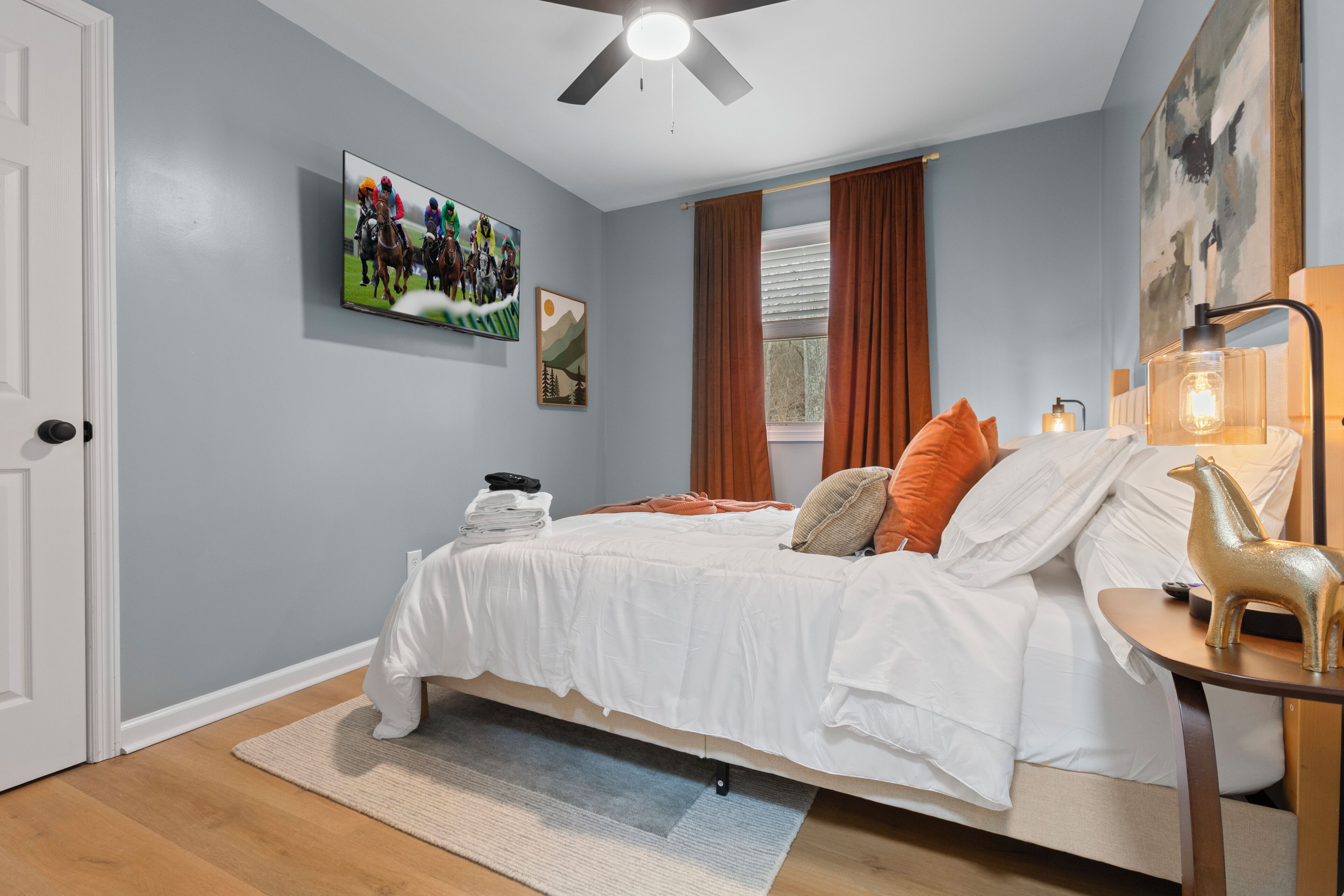 4 bedrooms, iron/ironing board, free WiFi, bed sheets