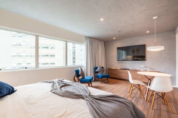 1 bedroom, iron/ironing board, WiFi, bed sheets - #RD809 | Cyclinn Vila Olímpia (Vila Olímpia)