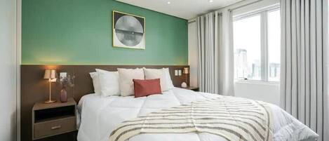 1 chambre, fer et planche Ă repasser, Wi-Fi, literie fournie