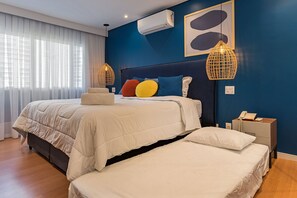 1 bedroom, iron/ironing board, WiFi, bed sheets - #TB604 – Cyclinn Berrini Brooklin – Flat Famíllia (Berrini)