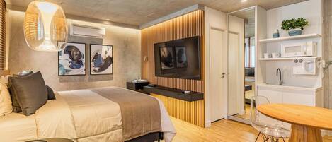 1 Schlafzimmer, Schreibtisch, Bügeleisen/Bügelbrett, WLAN