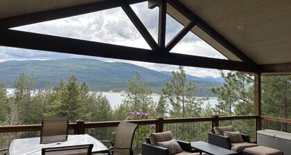 Panoramic Lake Koocanusa View from The Eagles Nest at Abayance Bay
