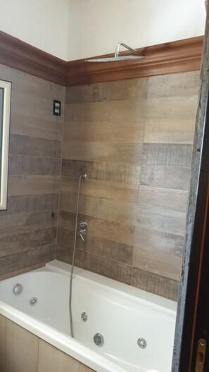 Dusche, Whirlpool, Haartrockner, Bidet