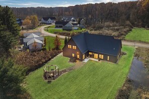 Exterior - NEW Luxe Stay w Hot Tub, Fire Pavilion Nr Lake MI (Berrien County)