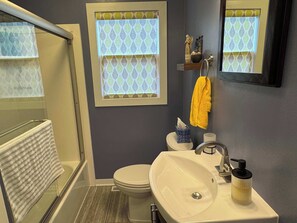 Shower, hair dryer, towels - Cliff St. Rally Home (Deadwood)