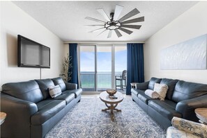 Condo, Multiple Beds (Summerwind West 1403 - The Beach Fort) | Living area - Summerwind West 1403 (Navarre)