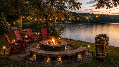 Lakefront Paradise Pool + Paddle Boats Sleeps 12