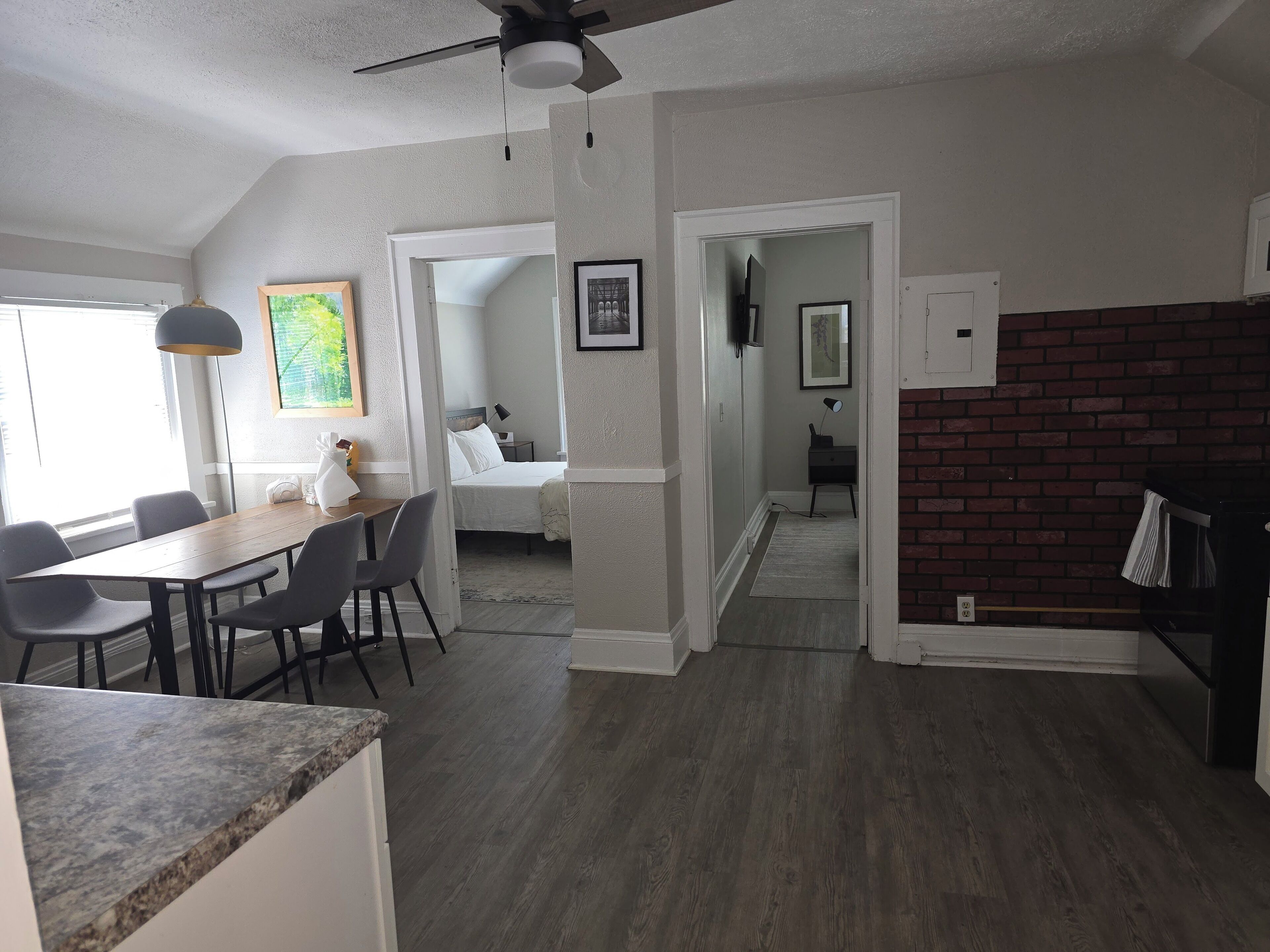 2 bedrooms, iron/ironing board, WiFi, bed sheets