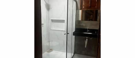 Shower, toilet paper