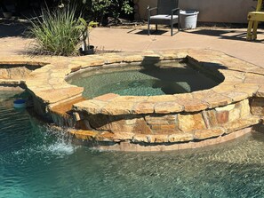Pool - Relaxing  1-bedroom suite on farmhouse property next to water fountain (Ojai)