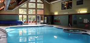 Indoor pool, a heated pool